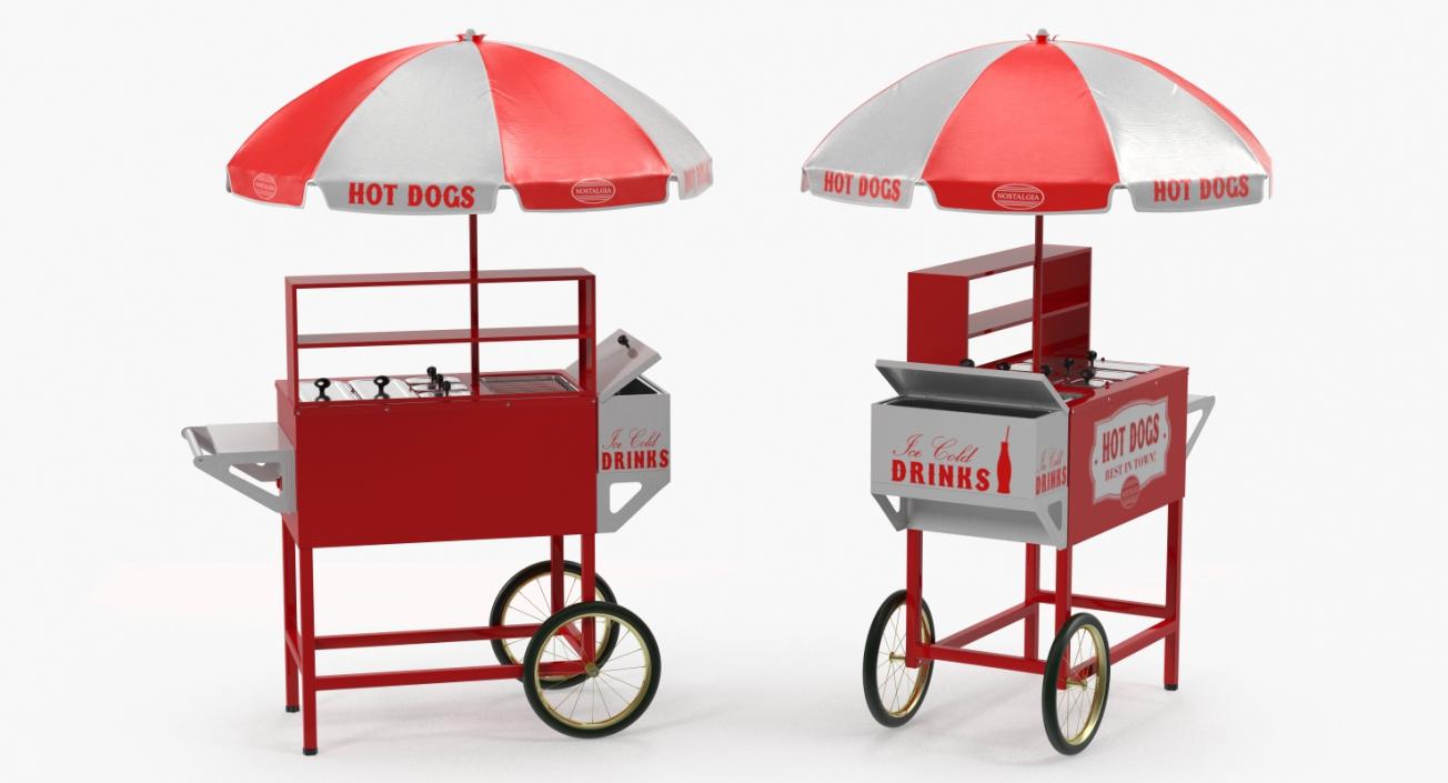 3D Hot Dog Vending Machines and Supplies 3D Models Collection model