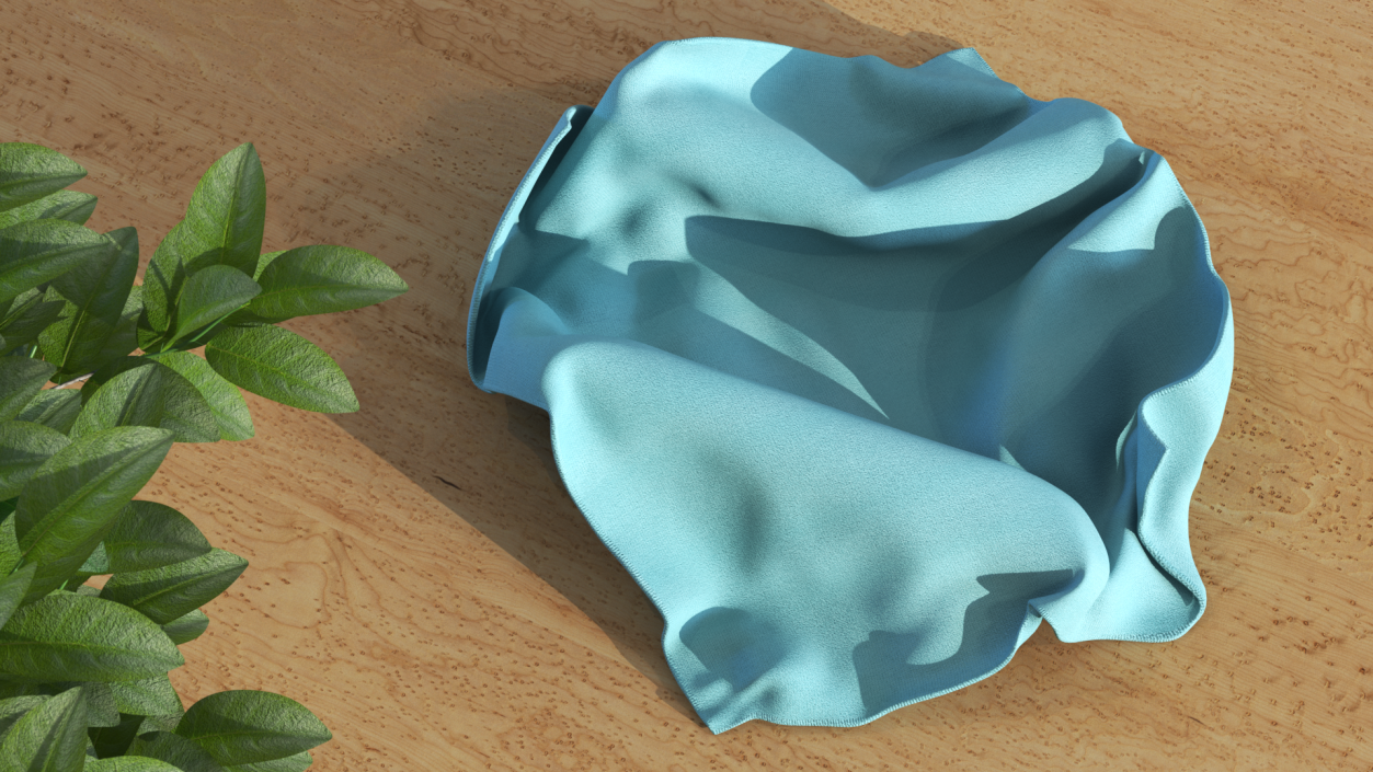 3D Kitchen Microfiber Blue model