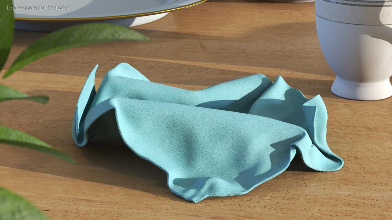 3D Kitchen Microfiber Blue model