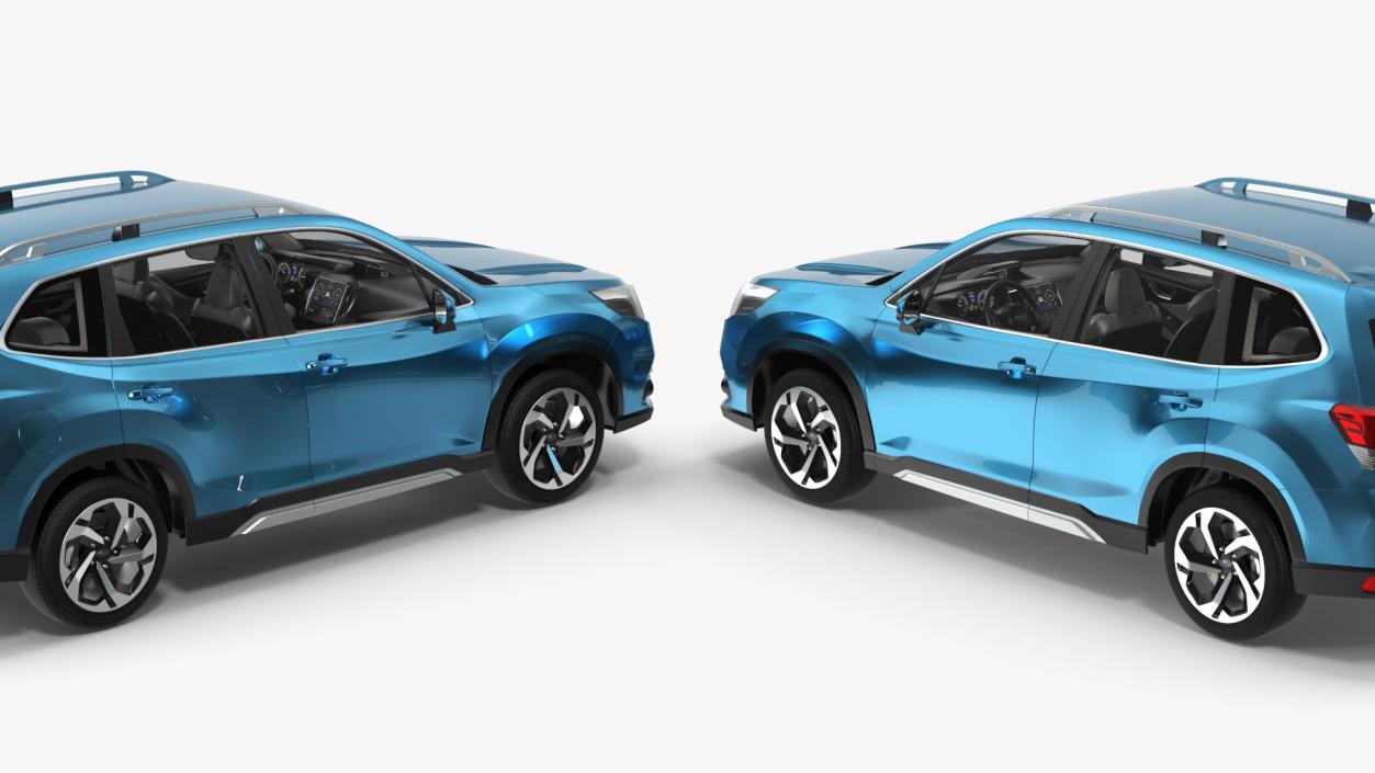 3D model Subaru Forester 2022 Blue