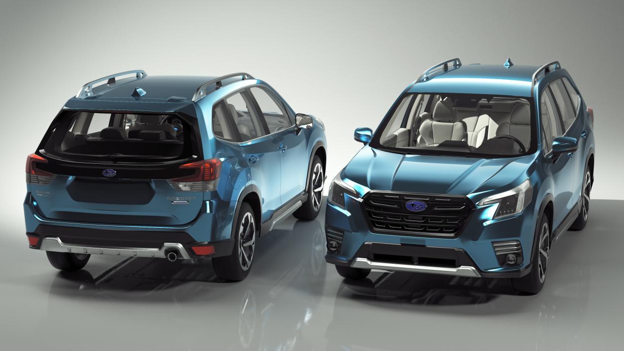 3D model Subaru Forester 2022 Blue