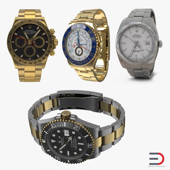 Rolex Watches Collection 3D model