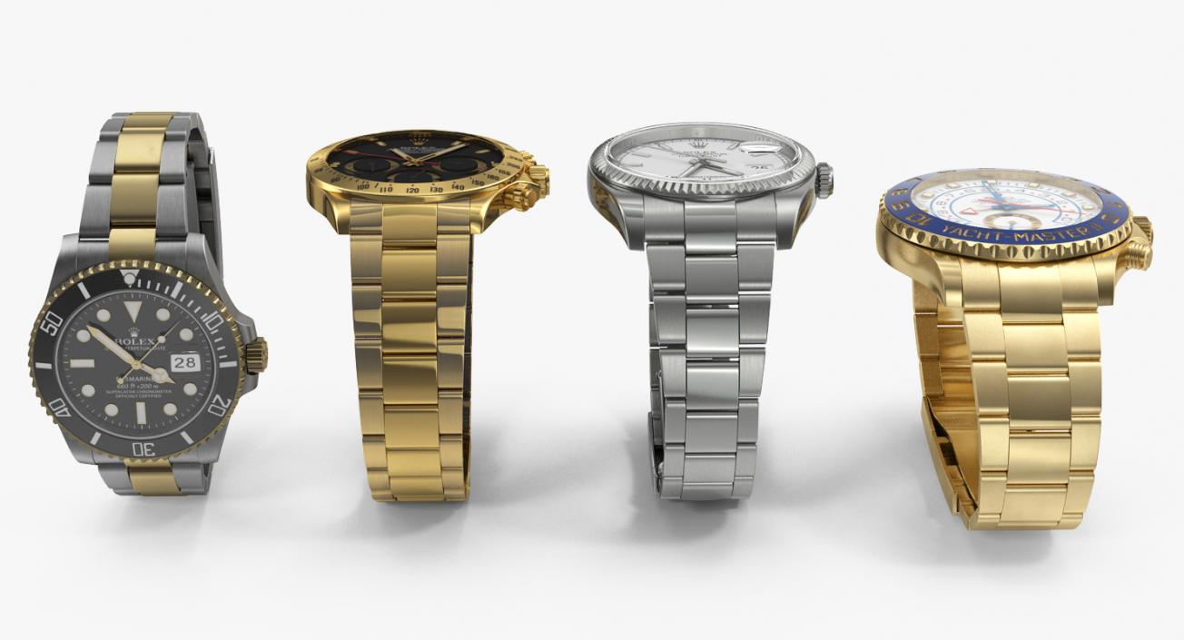 Rolex Watches Collection 3D model