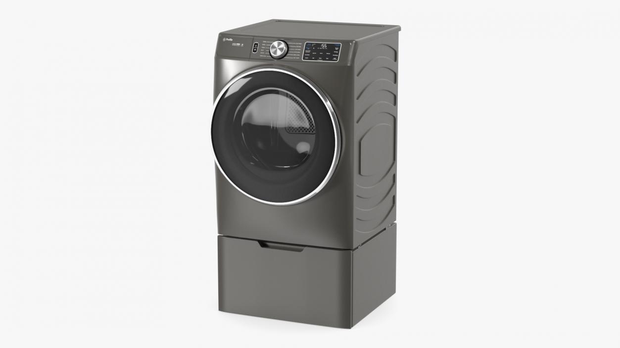 3D Washer and Dryer Set Profile Grey model