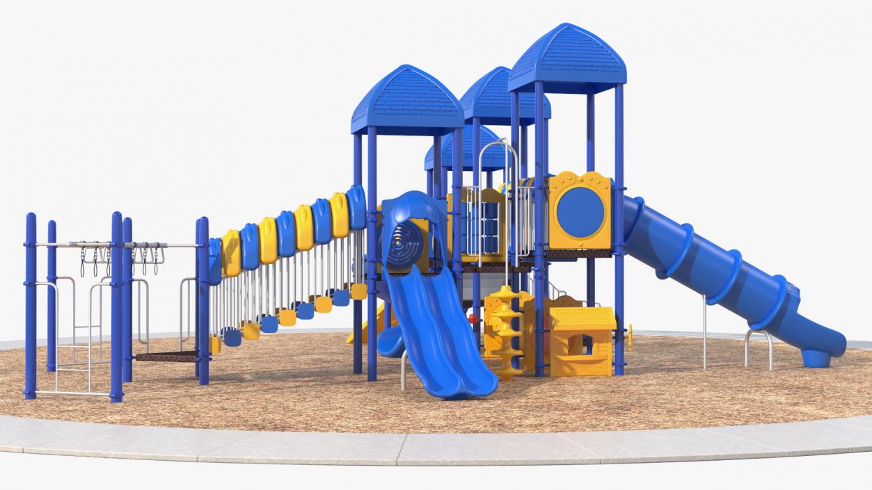 Outdoor Commercial Grade Play Equipment 3D model