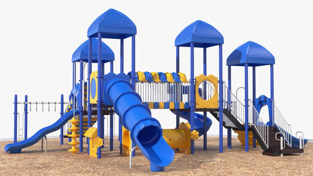 Outdoor Commercial Grade Play Equipment 3D model