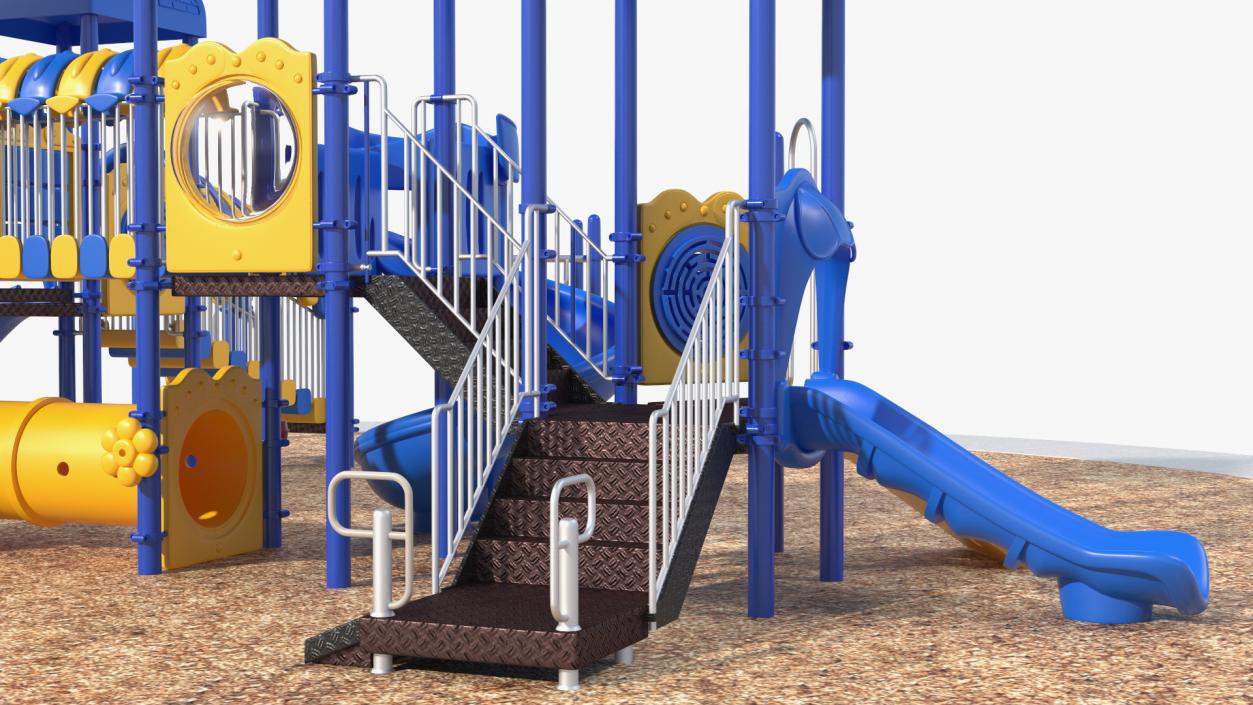 Outdoor Commercial Grade Play Equipment 3D model