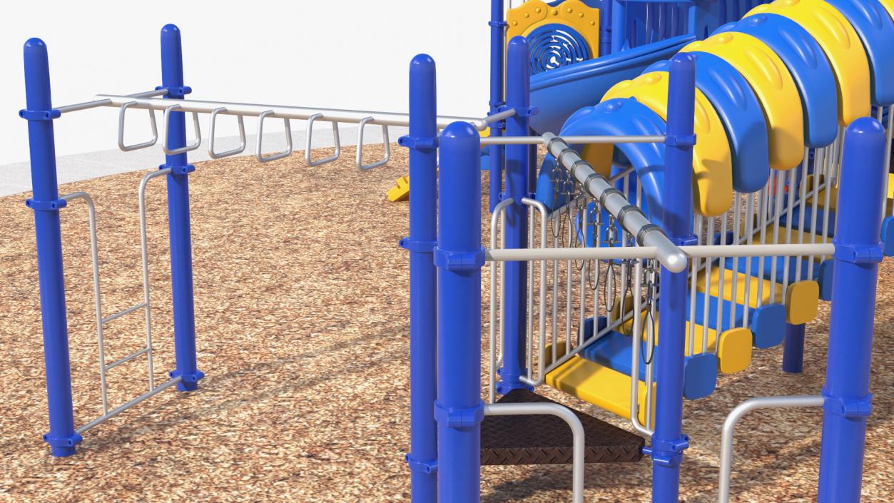 Outdoor Commercial Grade Play Equipment 3D model