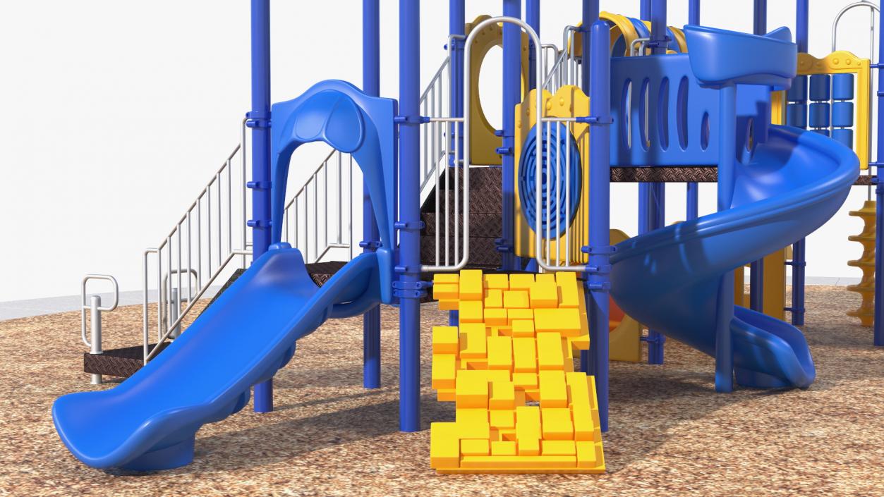 Outdoor Commercial Grade Play Equipment 3D model