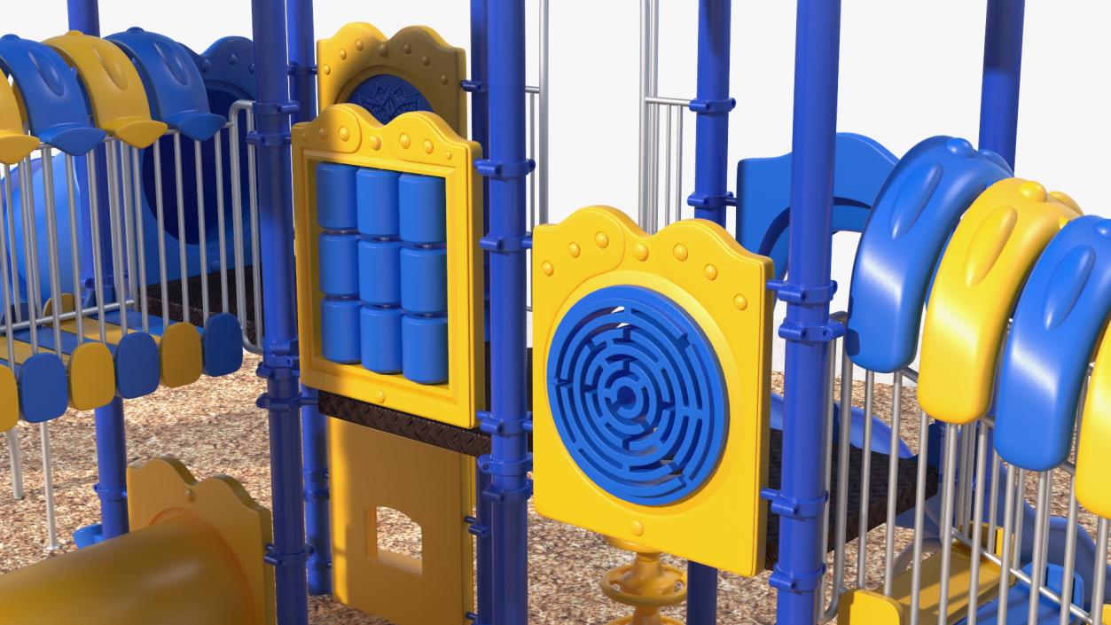 Outdoor Commercial Grade Play Equipment 3D model