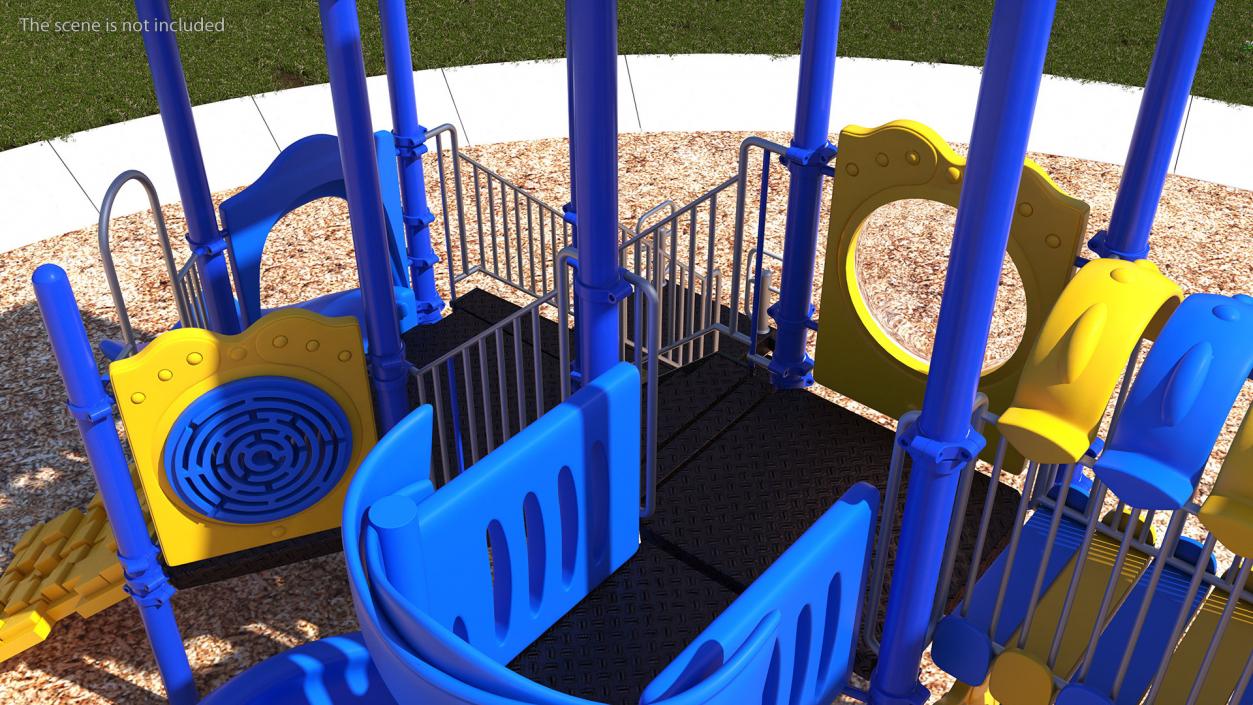 Outdoor Commercial Grade Play Equipment 3D model