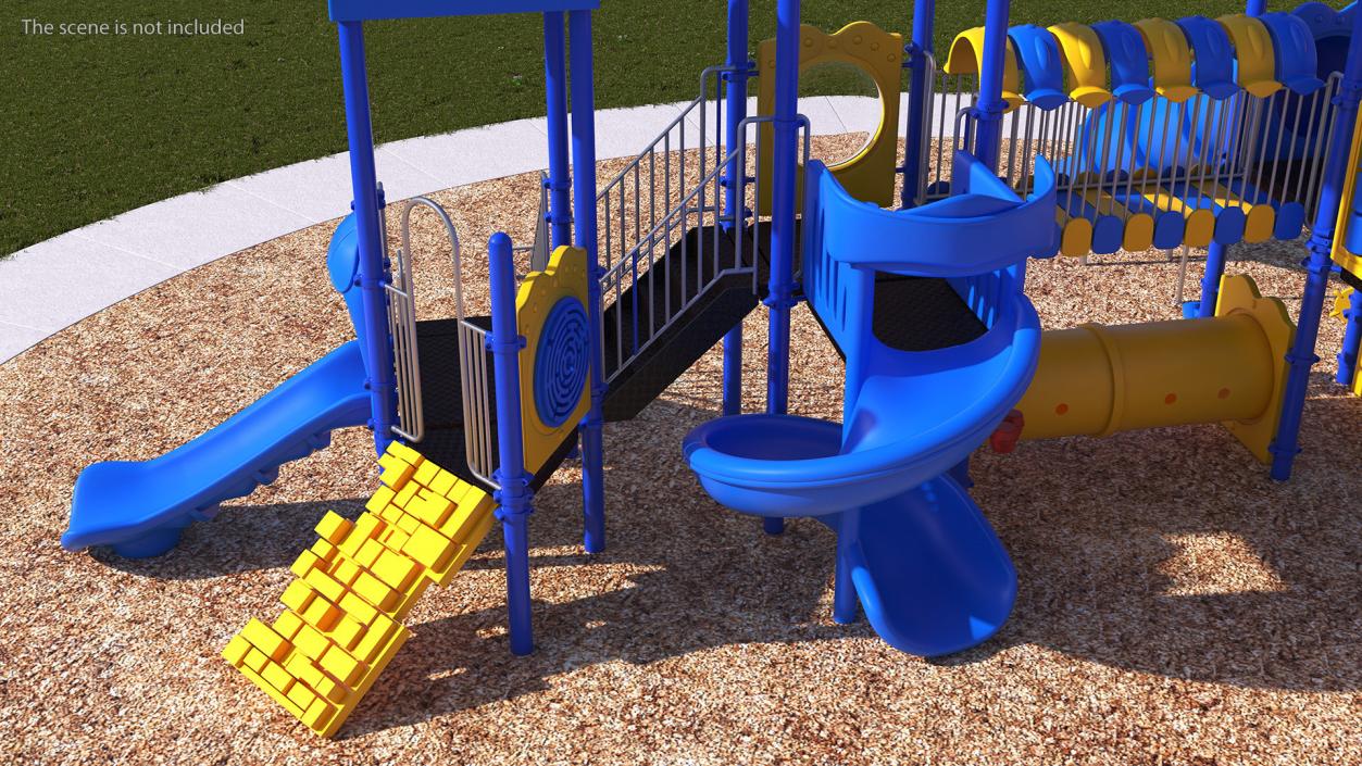 Outdoor Commercial Grade Play Equipment 3D model