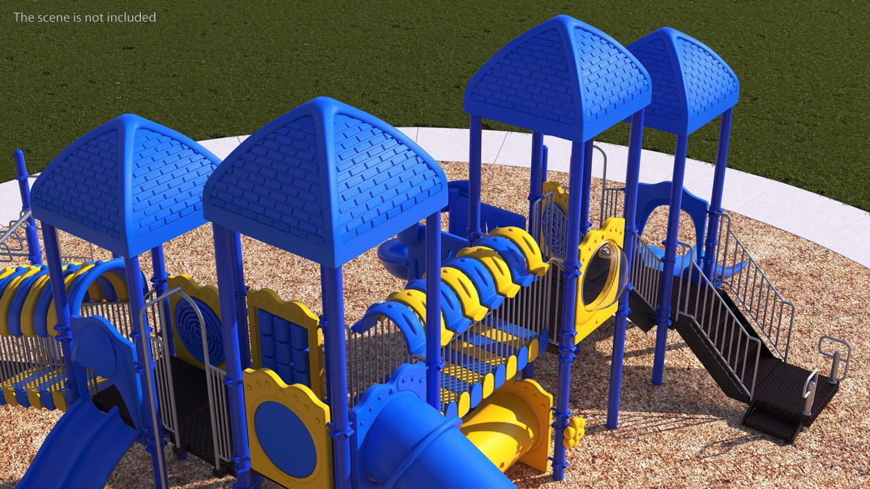 Outdoor Commercial Grade Play Equipment 3D model