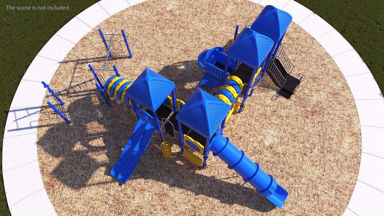 Outdoor Commercial Grade Play Equipment 3D model