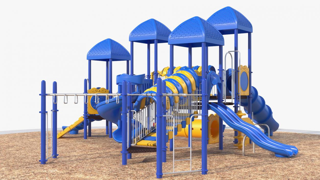 Outdoor Commercial Grade Play Equipment 3D model