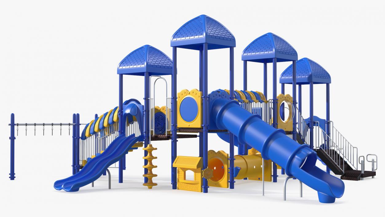 Outdoor Commercial Grade Play Equipment 3D model