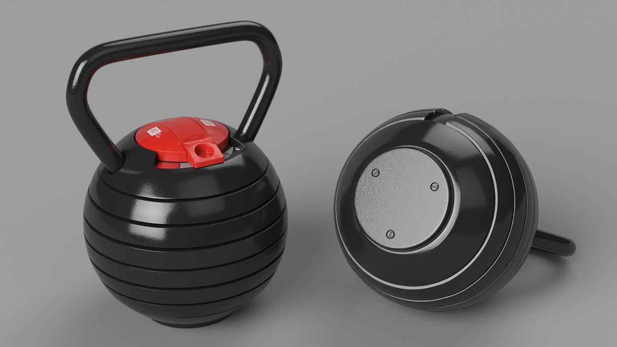 3D Kettlebell with Disks 2 model