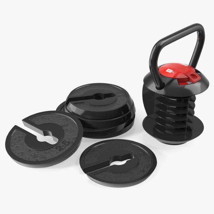 3D Kettlebell with Disks 2 model