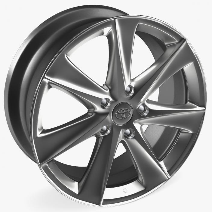 Toyota Silver Car Wheel Rim 3D