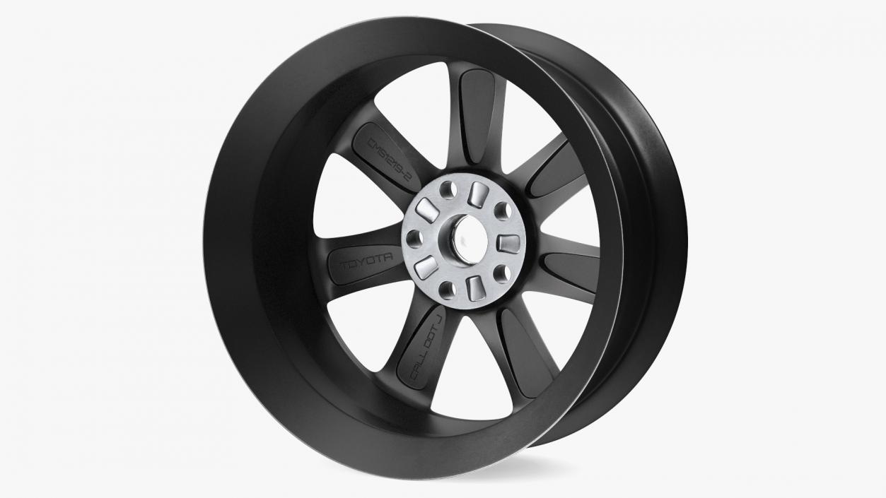 Toyota Silver Car Wheel Rim 3D