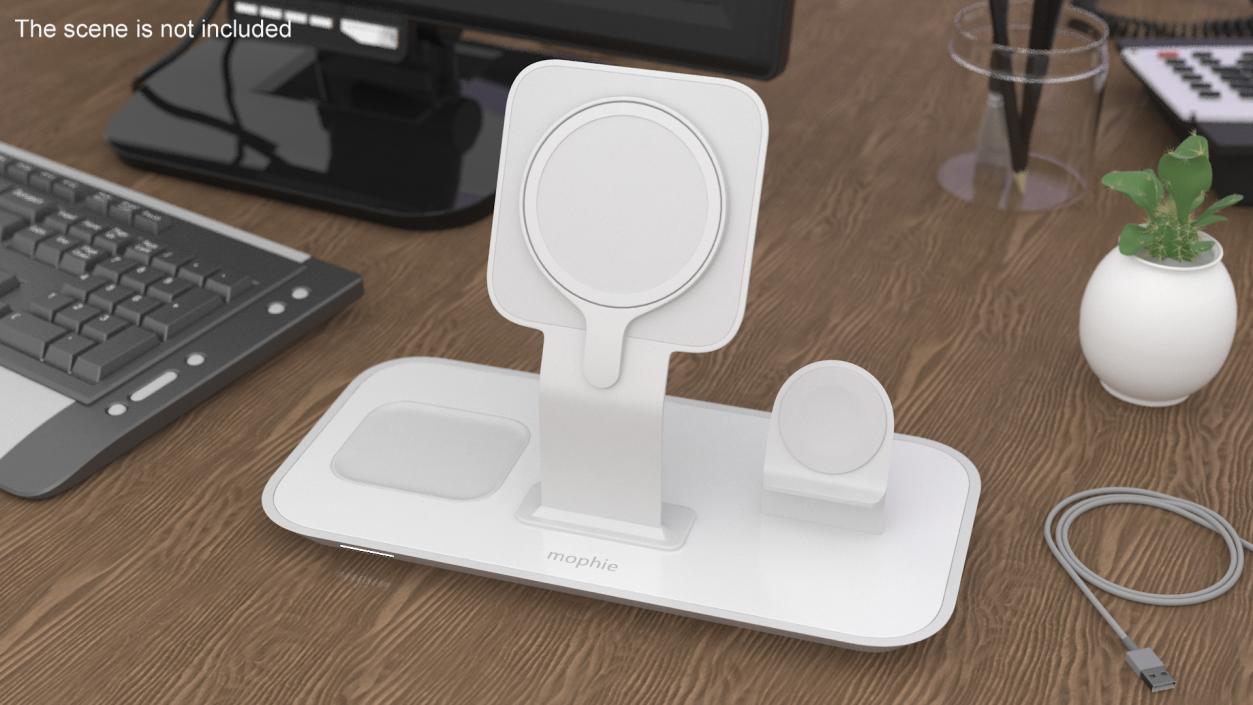 3D Mophie 3-in-1 Stand for MagSafe Charger 2