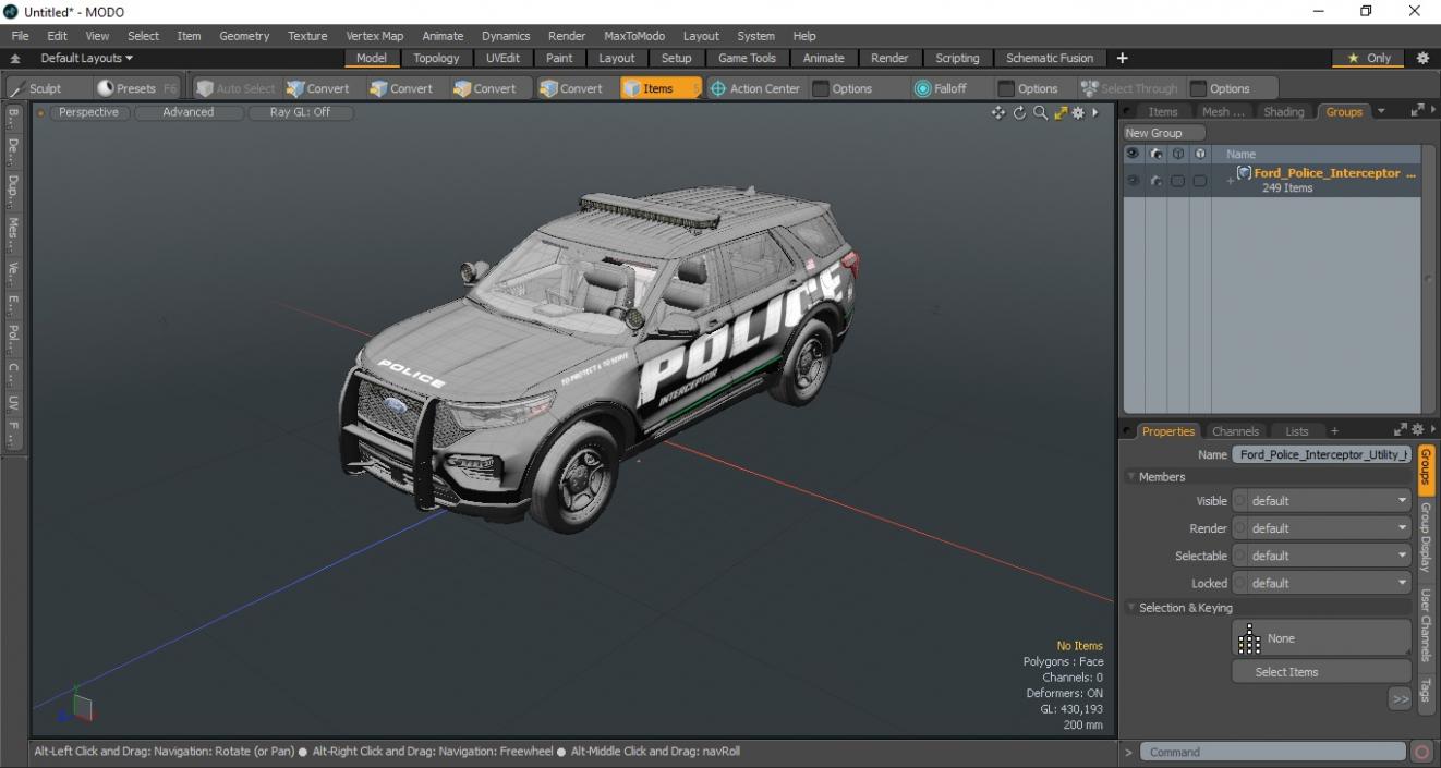 Ford Police Interceptor Utility Hybrid AWD 3D