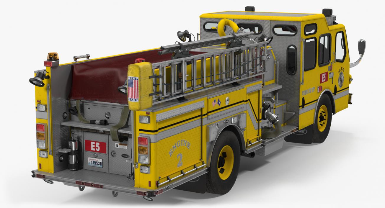 Fire Apparatus E-One Quest Wyoming 3D model