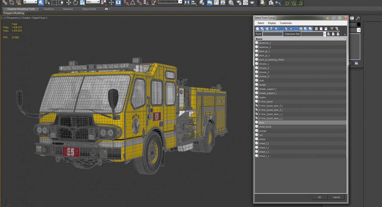 Fire Apparatus E-One Quest Wyoming 3D model