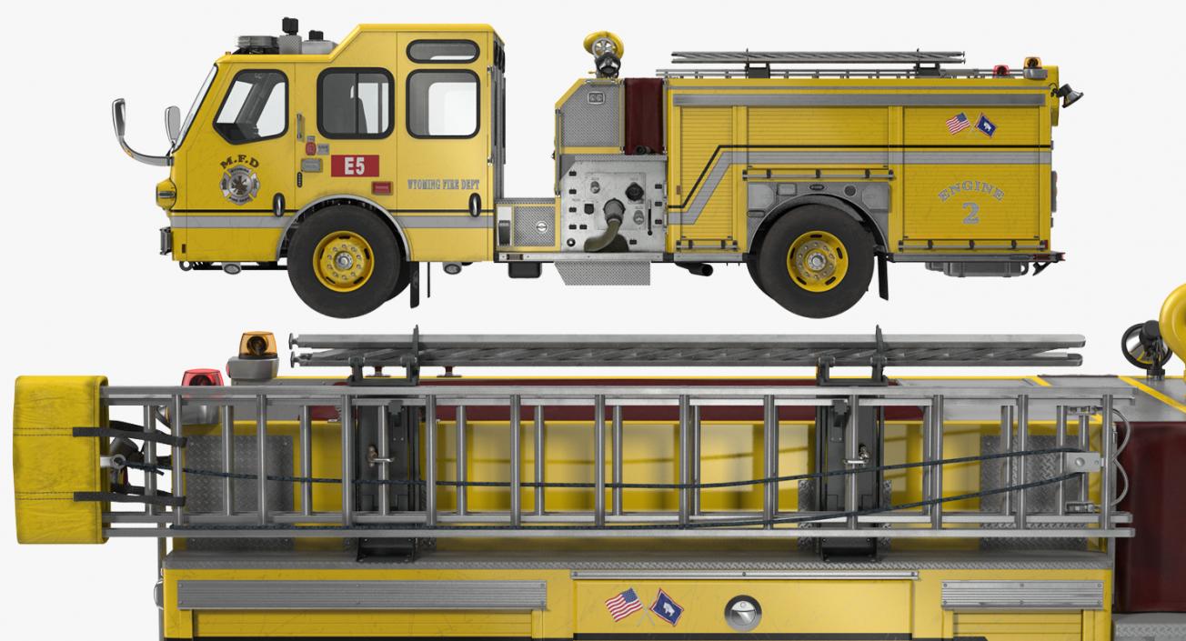 Fire Apparatus E-One Quest Wyoming 3D model