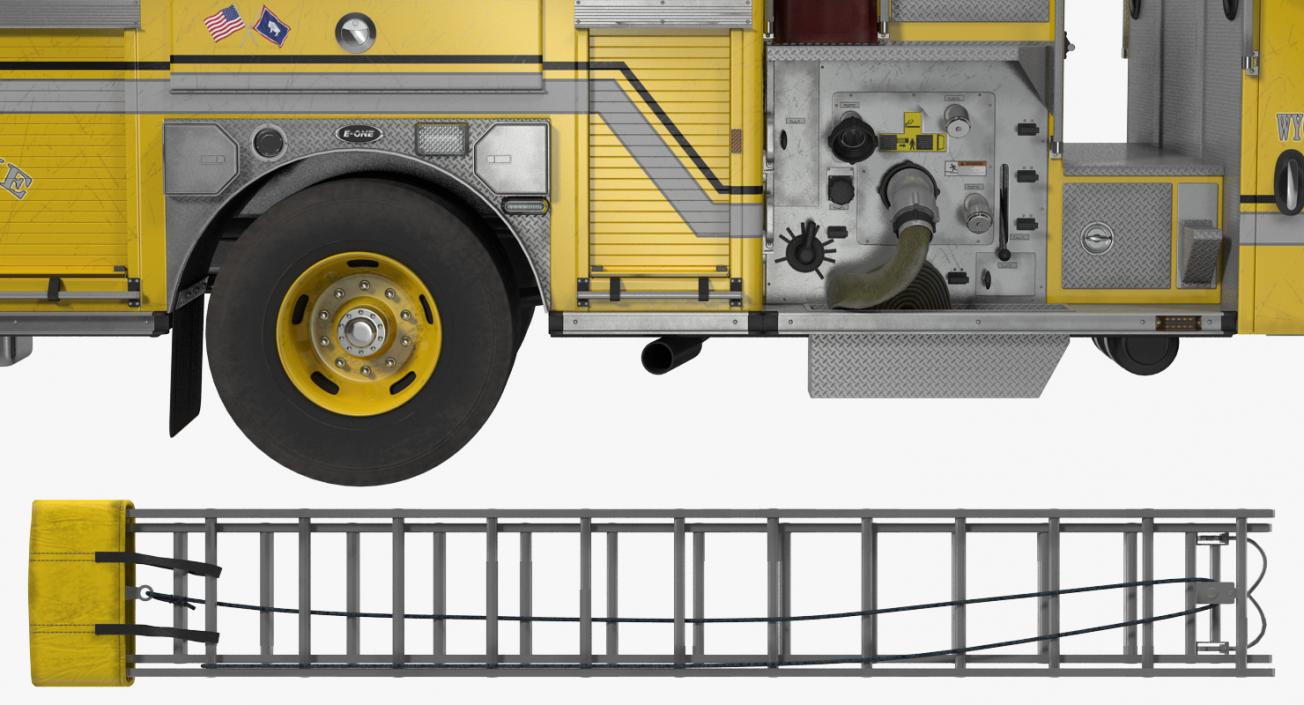 Fire Apparatus E-One Quest Wyoming 3D model