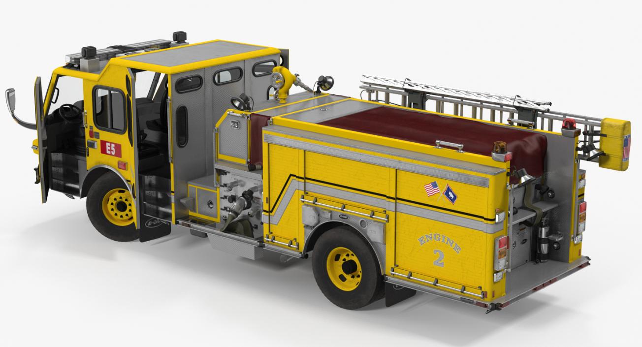 Fire Apparatus E-One Quest Wyoming 3D model