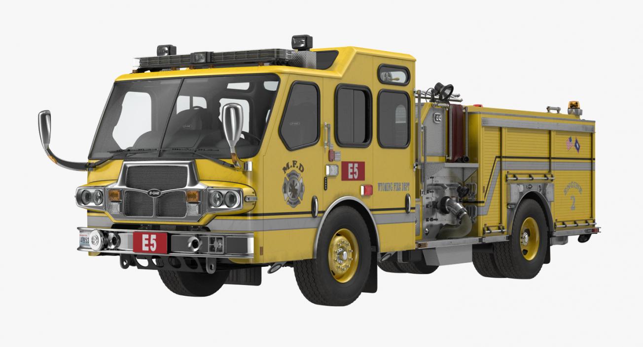 Fire Apparatus E-One Quest Wyoming 3D model