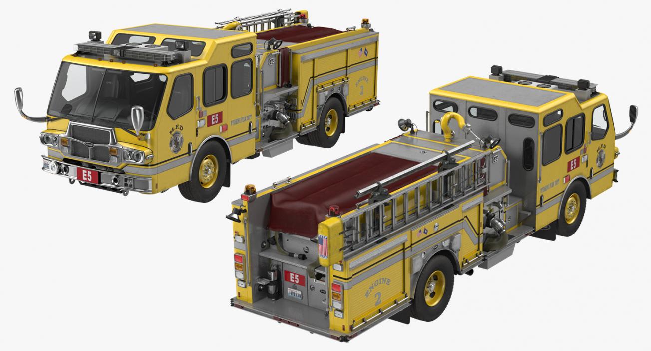 Fire Apparatus E-One Quest Wyoming 3D model