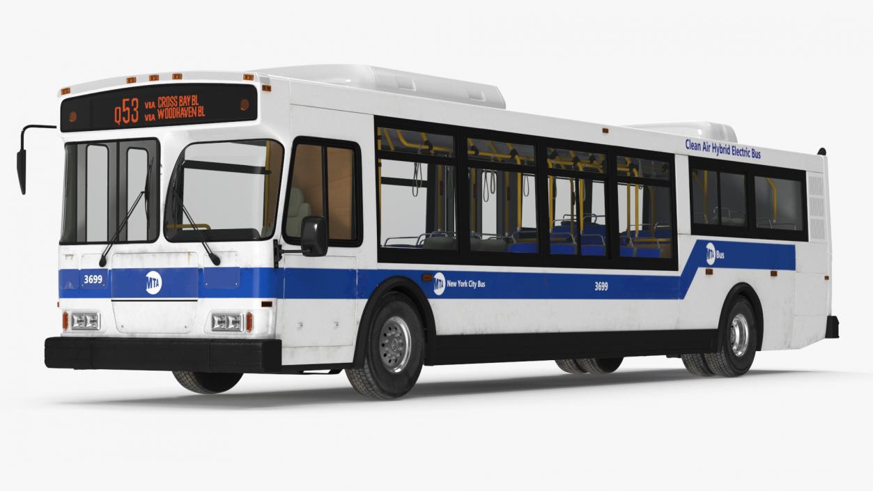 City Transit Bus MTA Q53 3D model