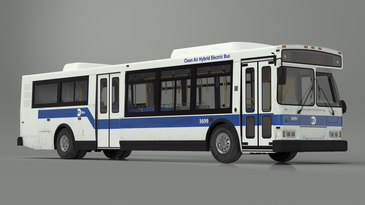 City Transit Bus MTA Q53 3D model