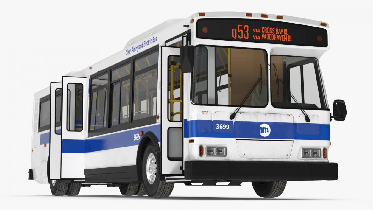 City Transit Bus MTA Q53 3D model