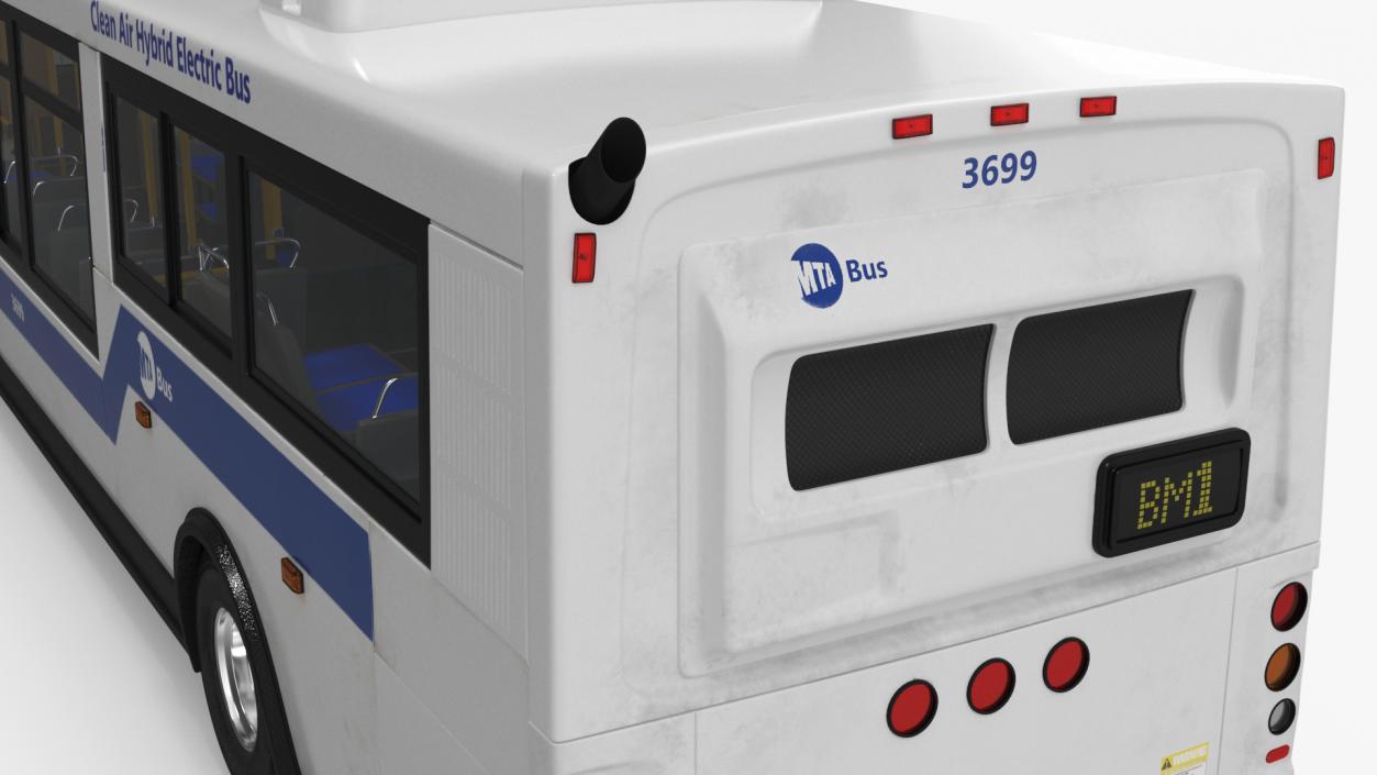 City Transit Bus MTA Q53 3D model