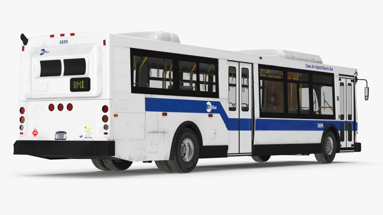 City Transit Bus MTA Q53 3D model