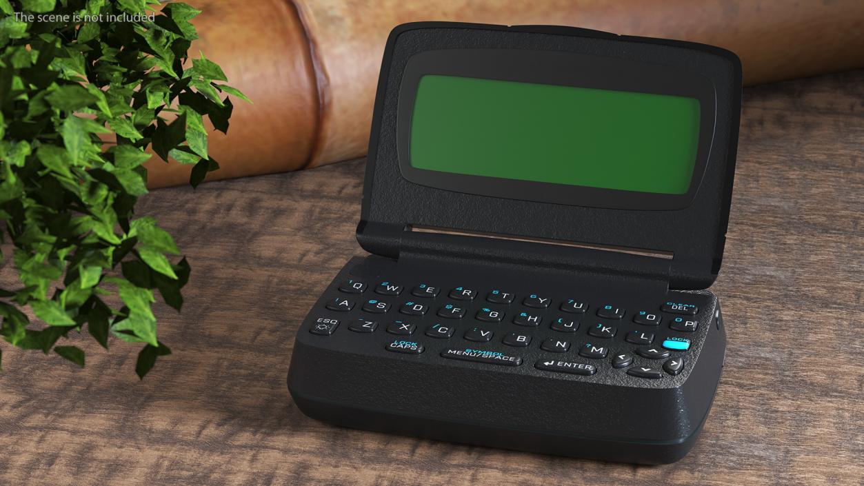 Two-Way Pager with Screen Off 3D model