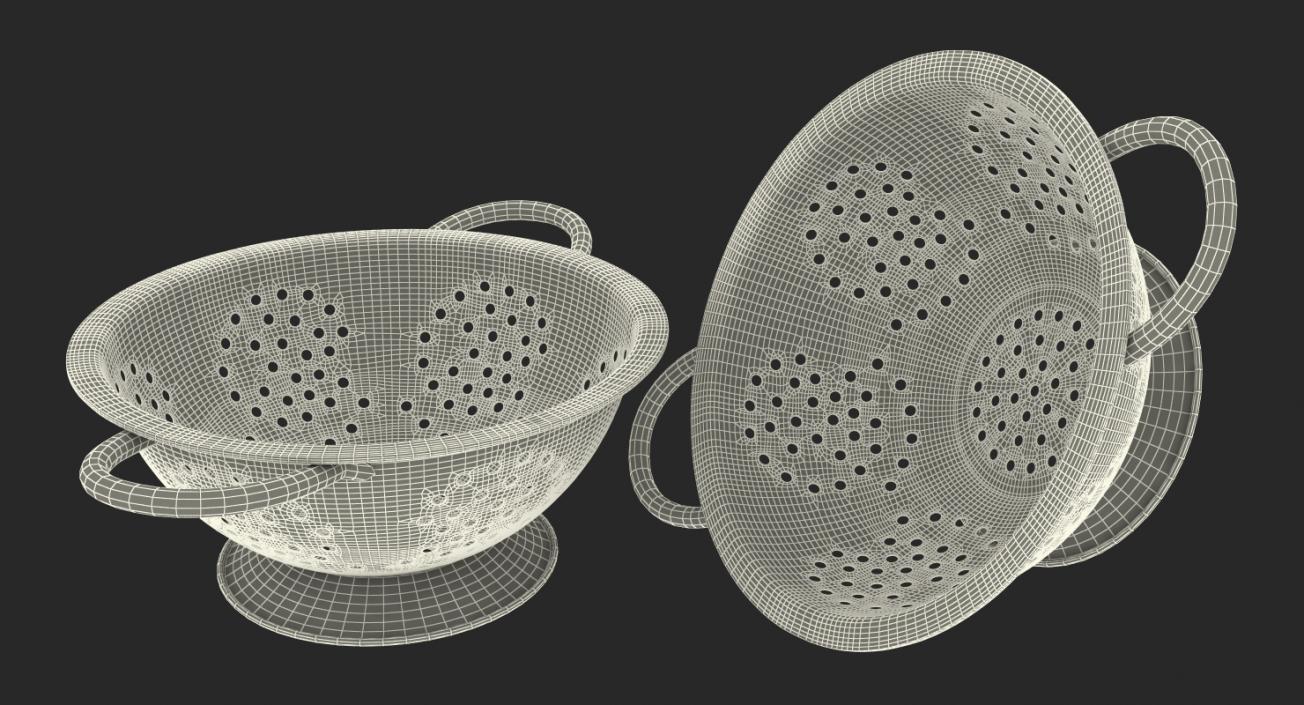 Colander Stainless Steel 3D model