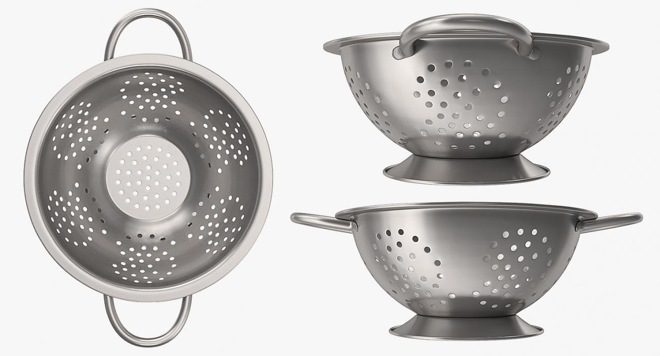 Colander Stainless Steel 3D model