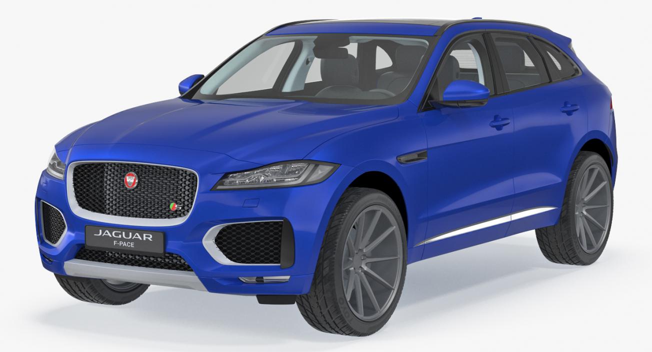 Jaguar F-Pace 2017 Simple Interior 3D model