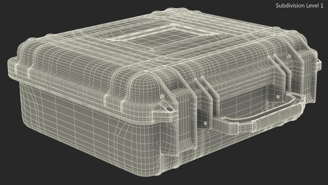 3D Suitcase with Code Lock model