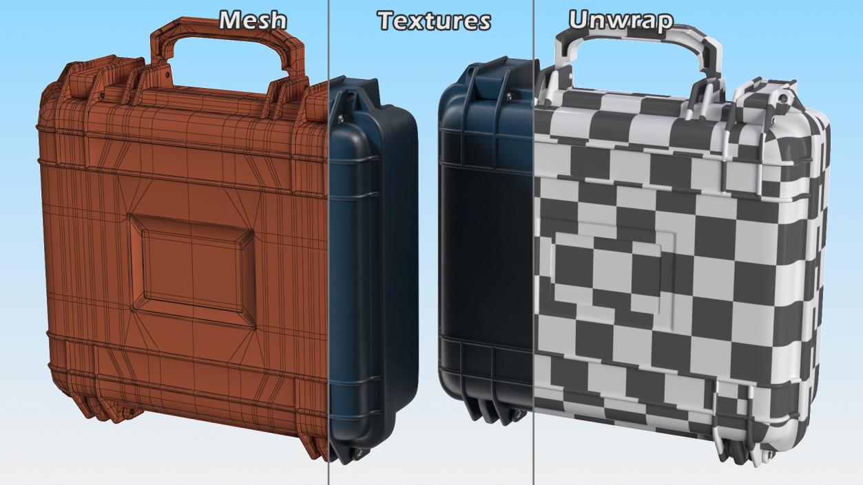 3D Suitcase with Code Lock model