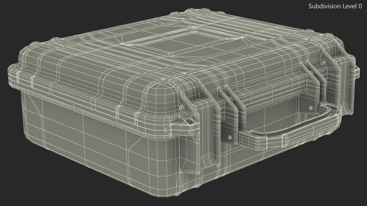 3D Suitcase with Code Lock model