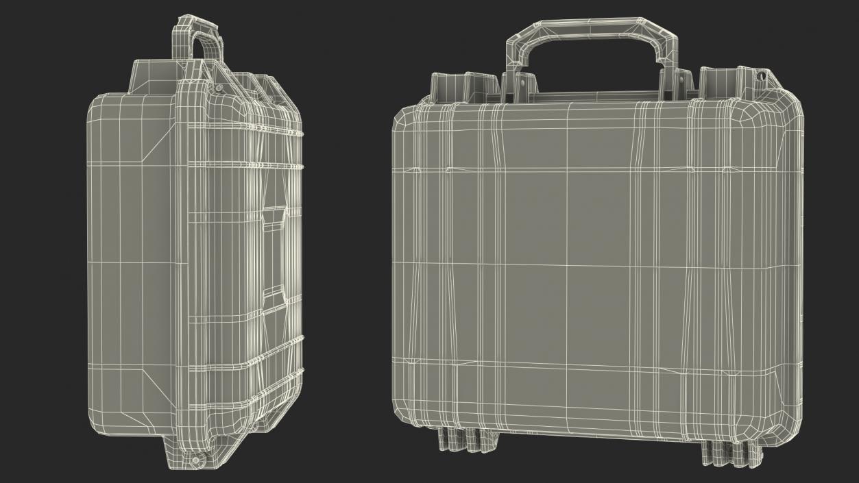 3D Suitcase with Code Lock model