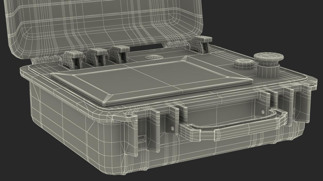 3D Suitcase with Code Lock model