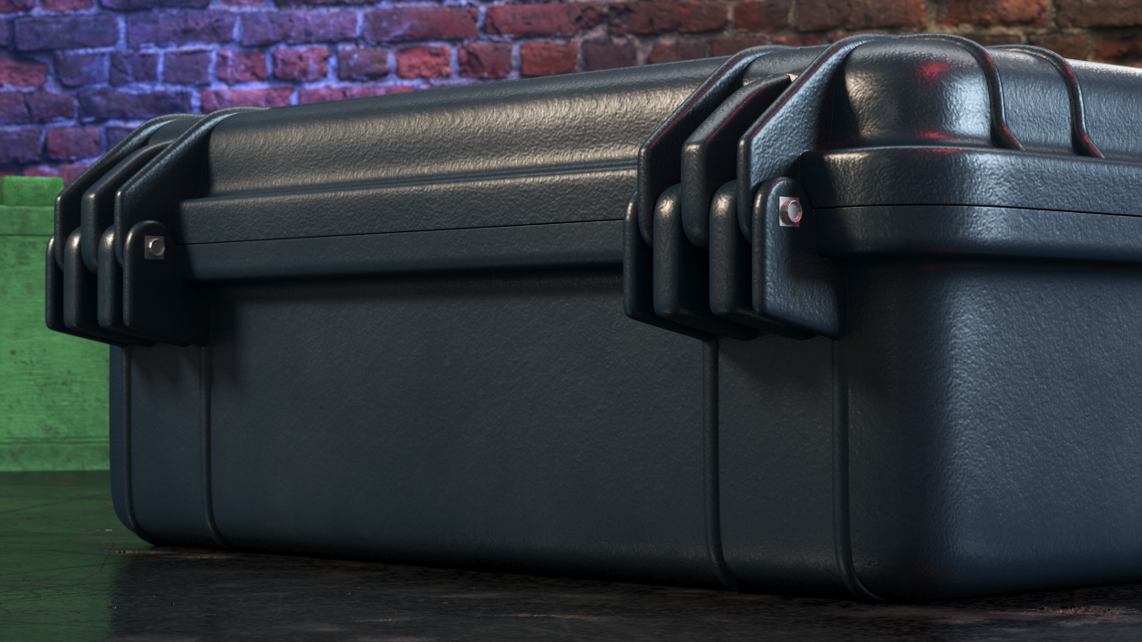 3D Suitcase with Code Lock model