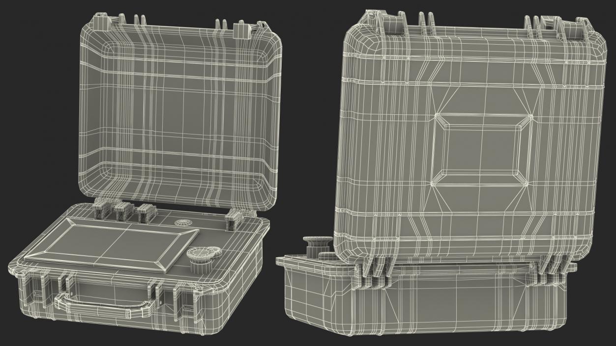 3D Suitcase with Code Lock model