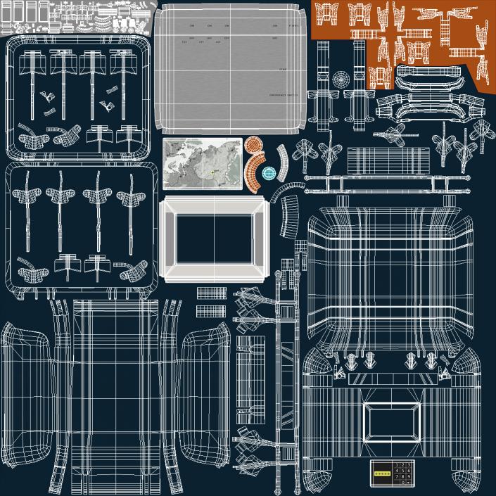 3D Suitcase with Code Lock model